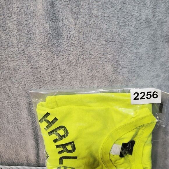 Harley Davidson Shirt Mens Large Yellow Denney's Springfield Missouri Pullover - Picture 8 of 8